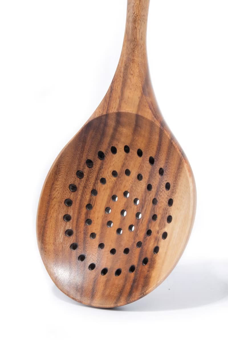 Islandoffer 島嶼製作 泰國柚木/相思木 長柄木漏匙羹(1件)