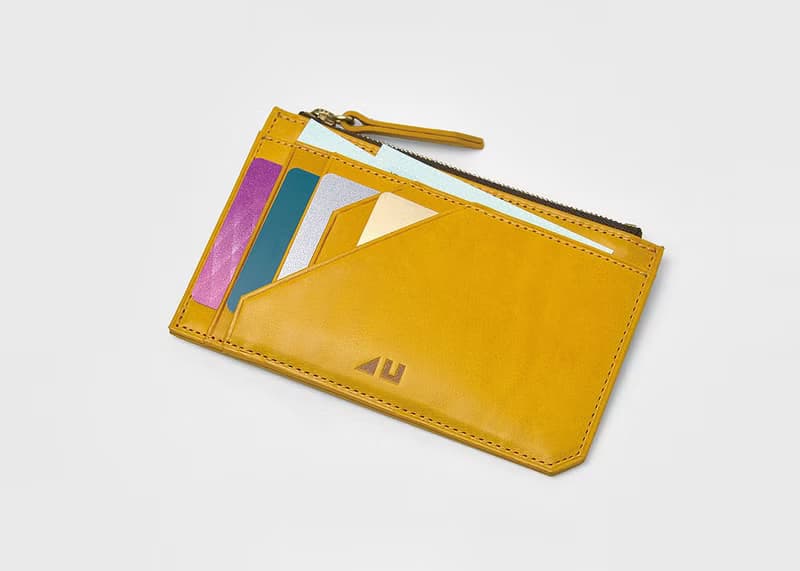 【福利商品】日本豐岡鞄 4U卡夾M 黃色