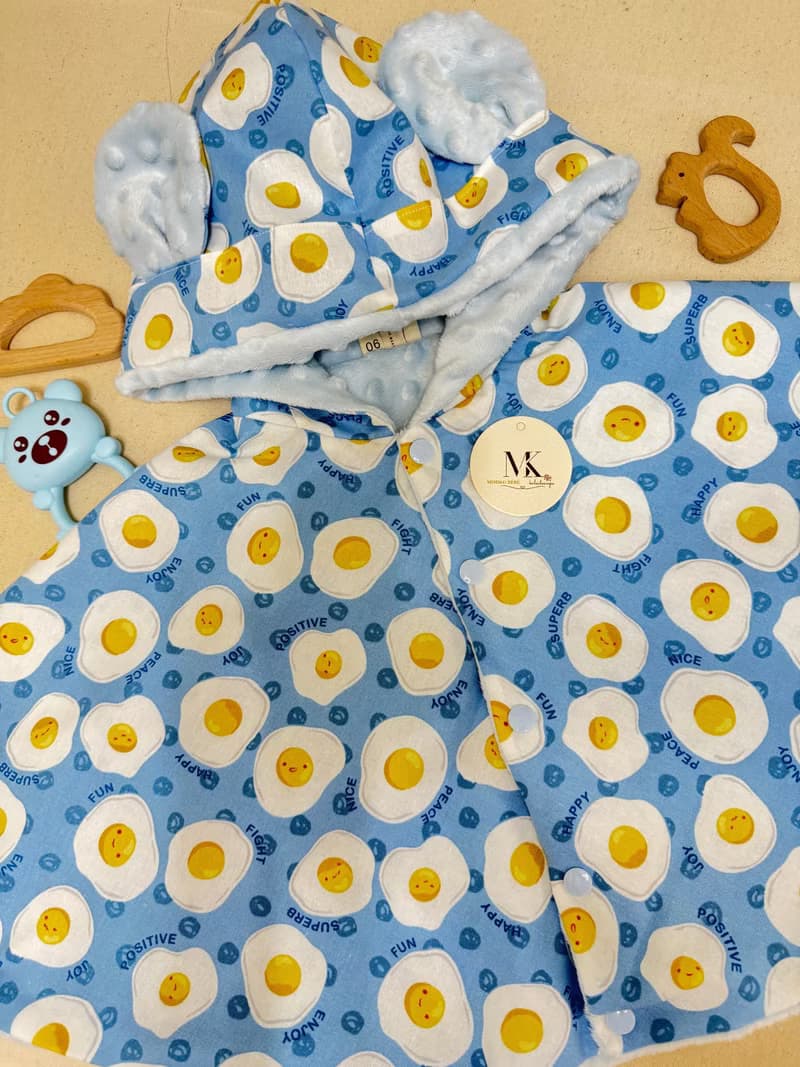 快樂煎蛋派對 Sunny Egg Party Cloak 手作斗篷 彌月禮盒