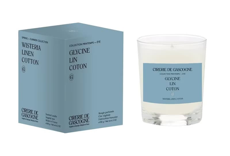 法國Cirerie de Gascogne天然香氛蠟燭 – 紫藤花x亞麻x棉花