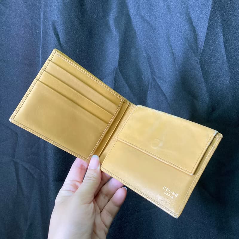 CELINE 經典老花 古董皮夾 短夾 義大利製 vintage