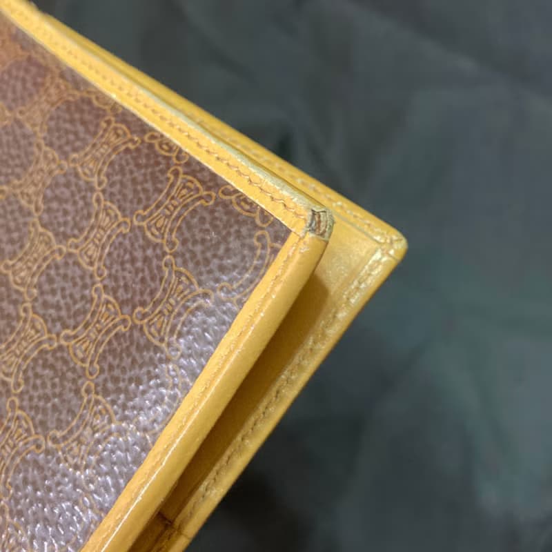CELINE 經典老花 古董皮夾 短夾 義大利製 vintage