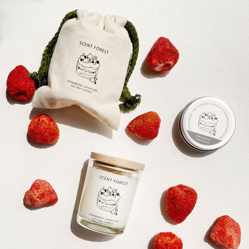 【Pinkoi設計展新品】草莓鬆餅 - 香氛噴霧 香氛蠟燭【新品預購】