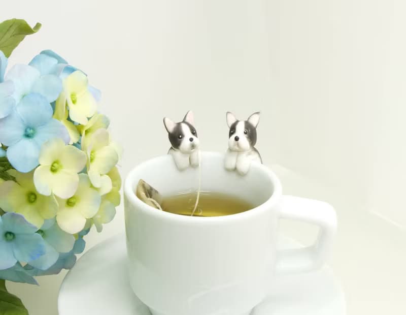 掛杯波士頓犬茶包架 法鬥犬
