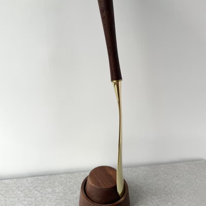 原木-黃銅鞋拔禮盒組 │贈可手寫設計卡片