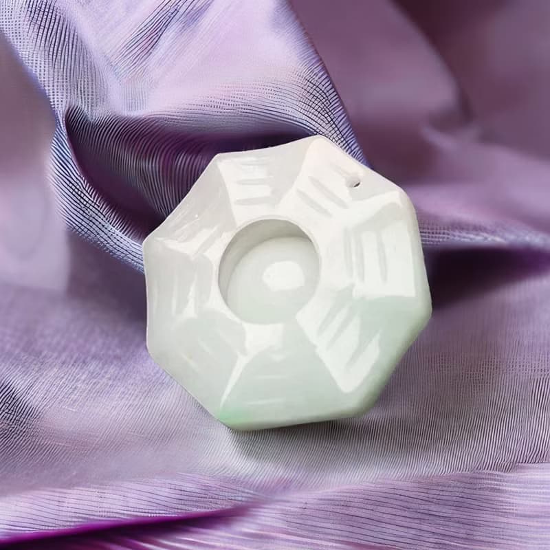【乾坤太極】冰糯翡翠八卦吊飾 | 天然緬甸翡翠A貨 | 送禮