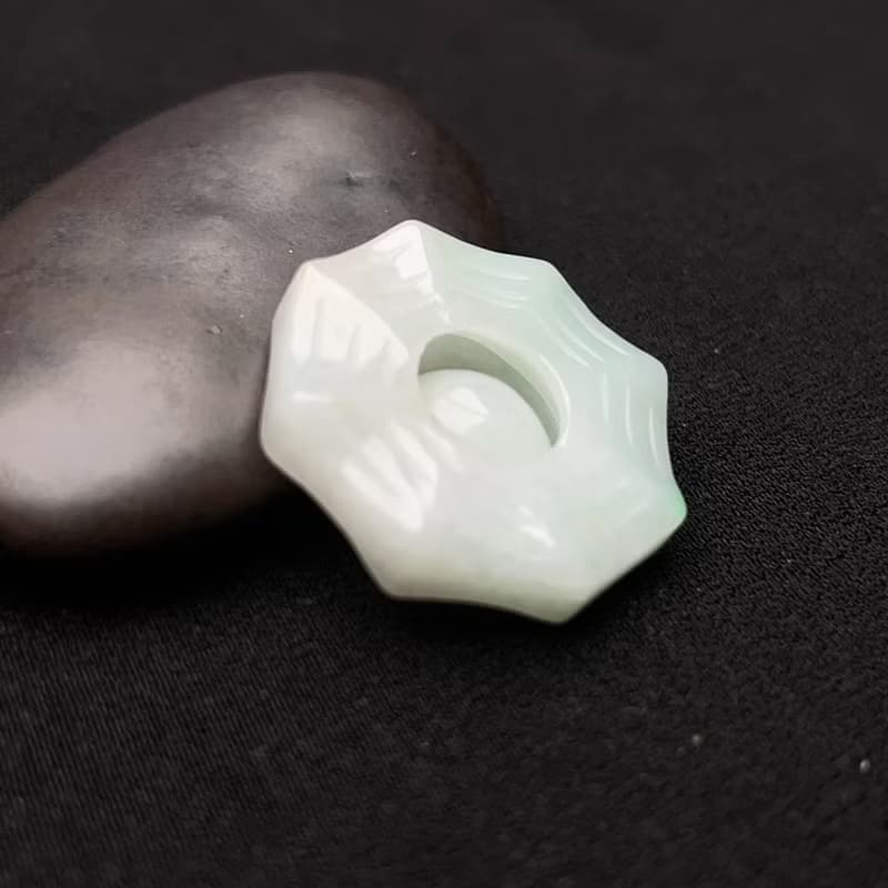 【乾坤太極】冰糯翡翠八卦吊飾 | 天然緬甸翡翠A貨 | 送禮