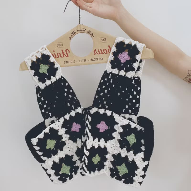 鉤織拼接背心母親節母親節禮物母親節禮盒2025 母親節 母親節禮物