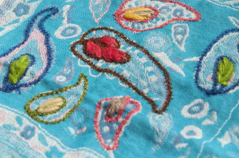 手織圍巾 編織圍巾 羊絨毯 刺繡毛毯 羊毛蓋毯 水煮羊毛披肩/針織圍巾/刺繡圍巾/羊絨披巾/喀什米爾Cashmere-花
