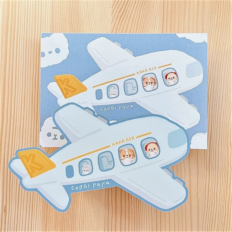 柯基 / 柯基犬卡卡 / 卡卡航空明信片特別版 / 防水大貼紙