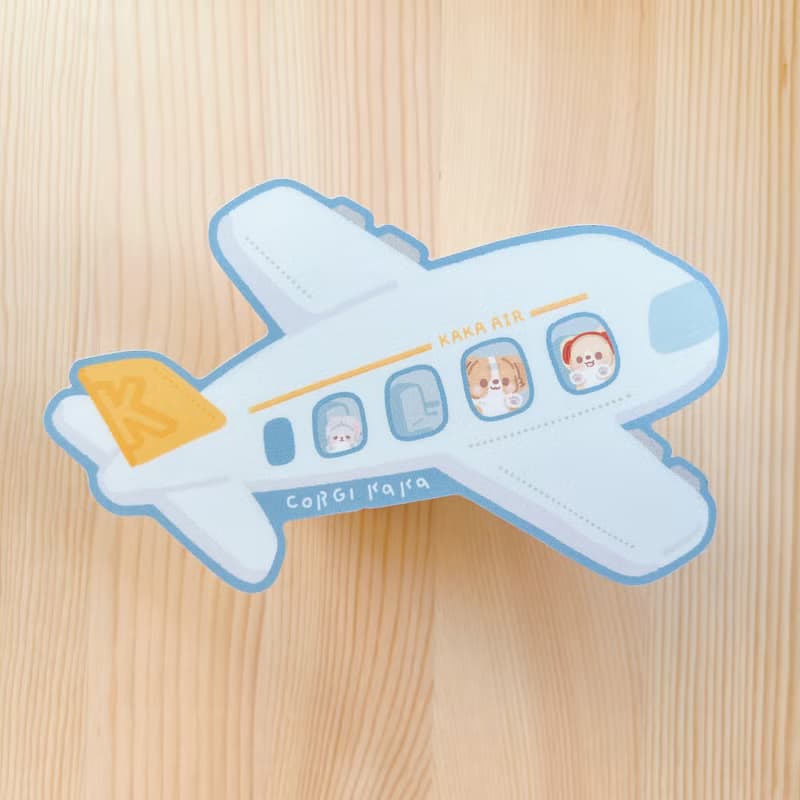 柯基 / 柯基犬卡卡 / 卡卡航空明信片特別版 / 防水大貼紙