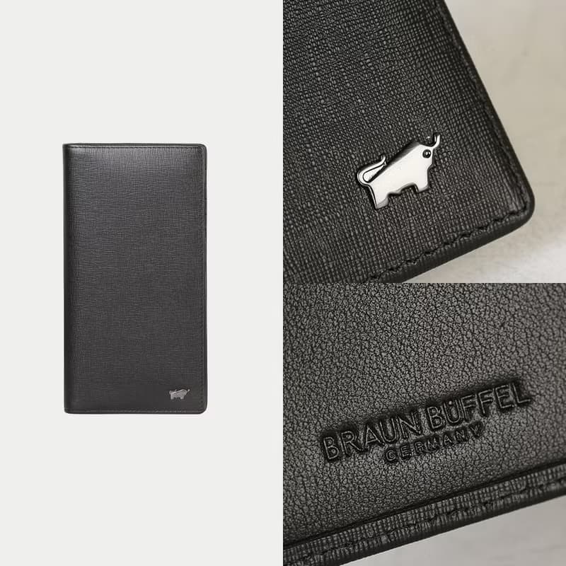 【滿3999送鑰匙圈】瓦拉頓-TW17卡拉鍊零錢長夾-黑色/BF537-301