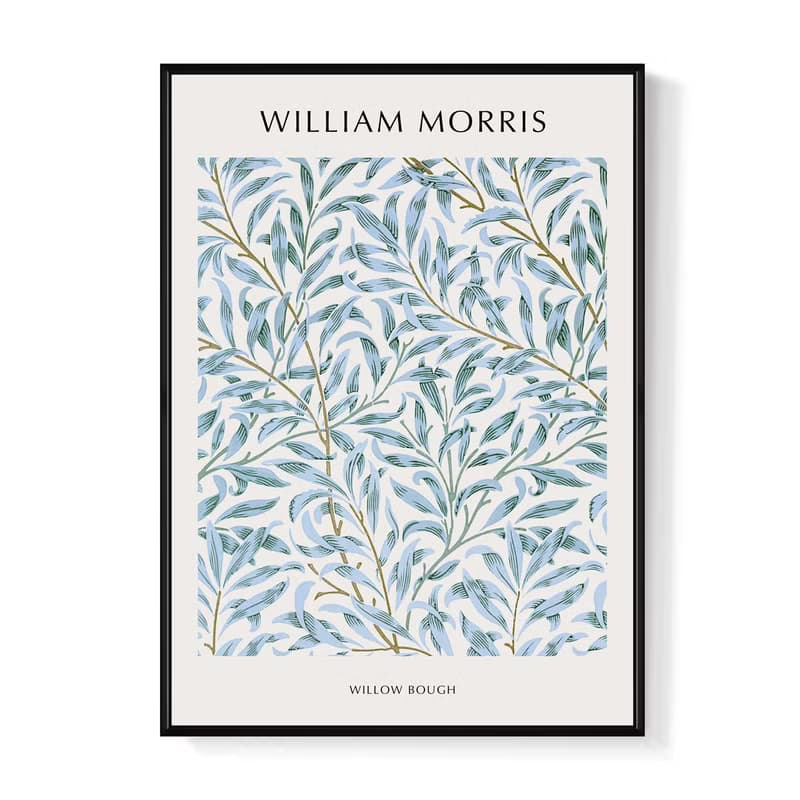 William Morris 柳枝 - 威廉莫里斯藍色柳枝掛畫/裝飾畫/開店送禮