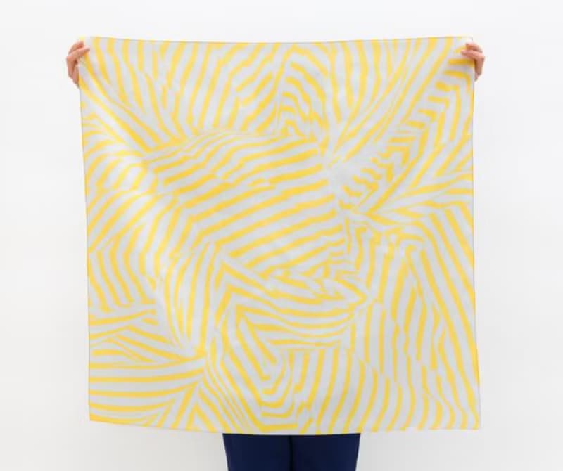 Stripe Yellow Furoshiki Scarf
