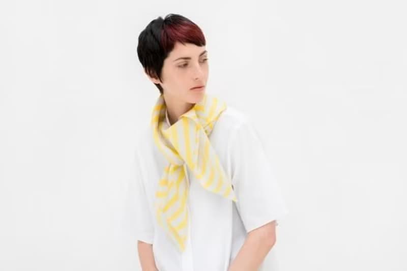 Stripe Yellow Furoshiki Scarf