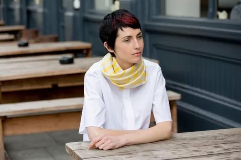 Stripe Yellow Furoshiki Scarf