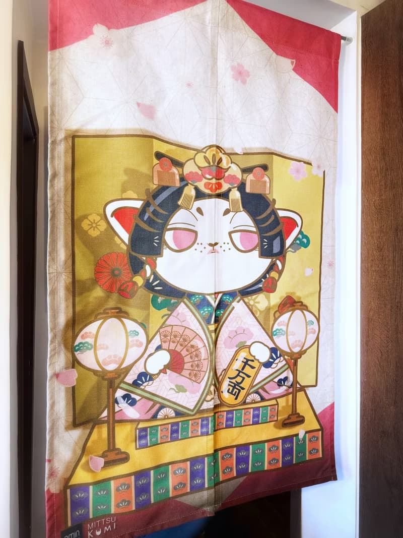 招財貓 Mittsu Kumi 布藝門簾