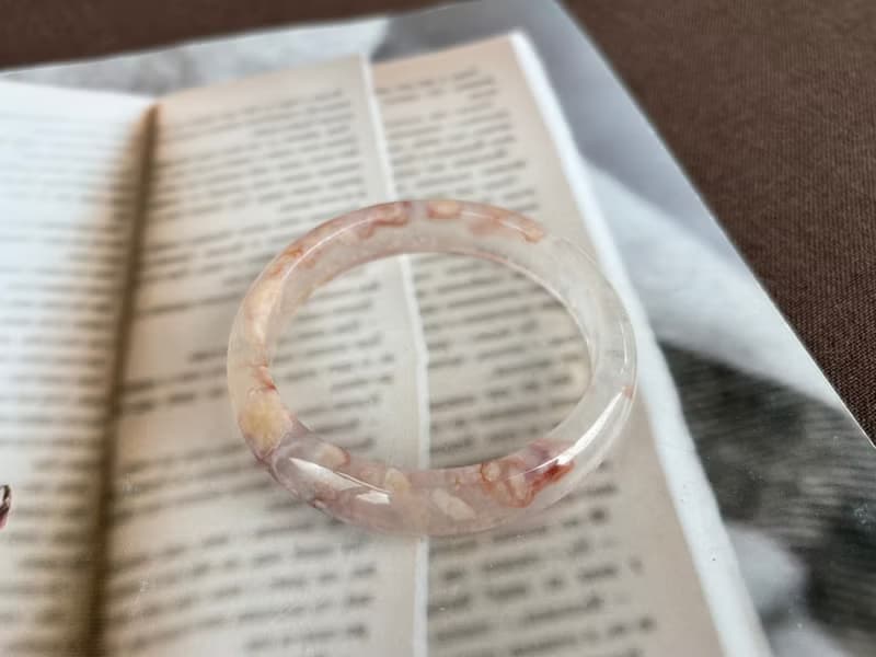 櫻花瑪瑙手鐲(爆晶馬卡龍)
