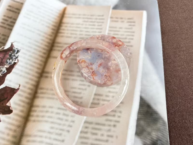 櫻花瑪瑙手鐲(爆晶馬卡龍)