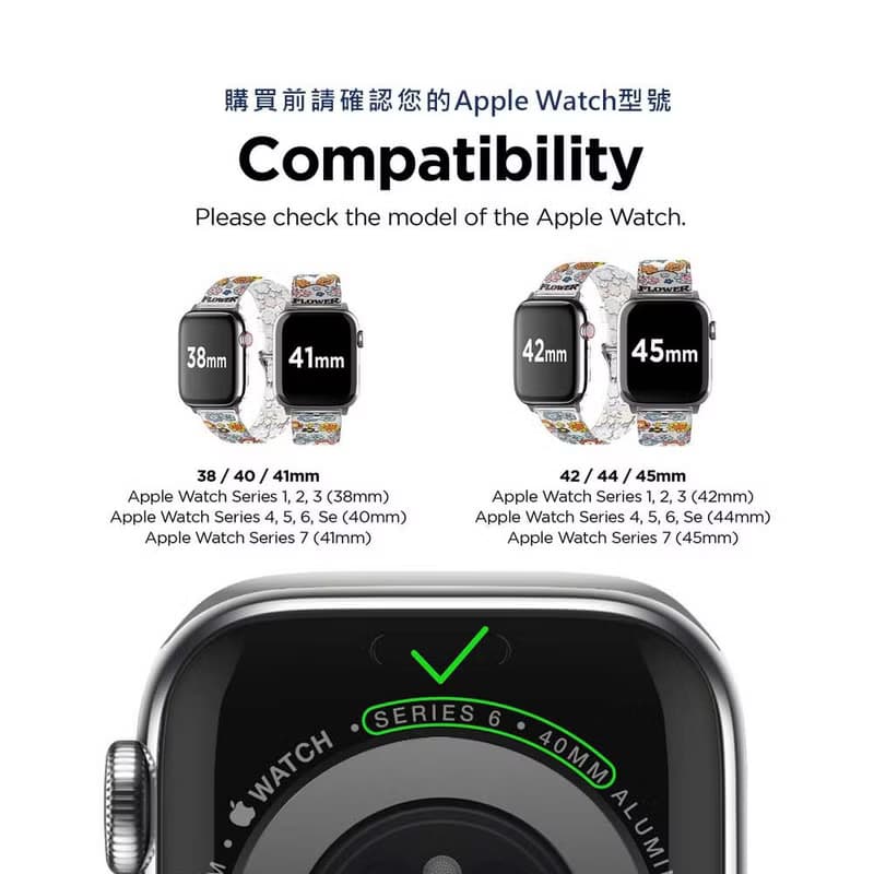 Apple Watch BT21小花系列透明錶帶 聯名限量 S9/8/7/6/5/4/SE