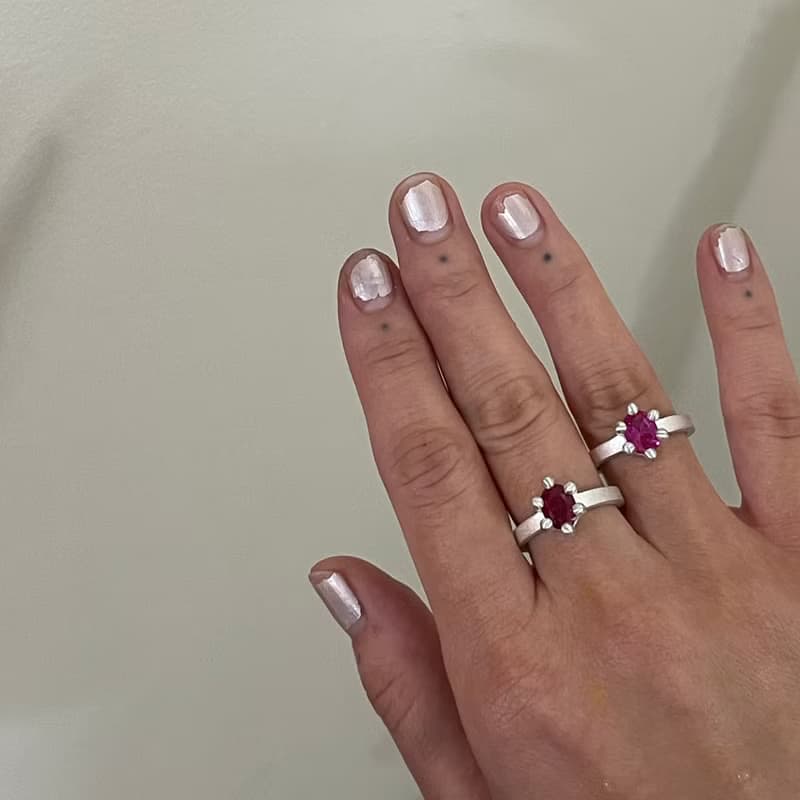 haime abigail ring (cubic 8*6mm) original silver