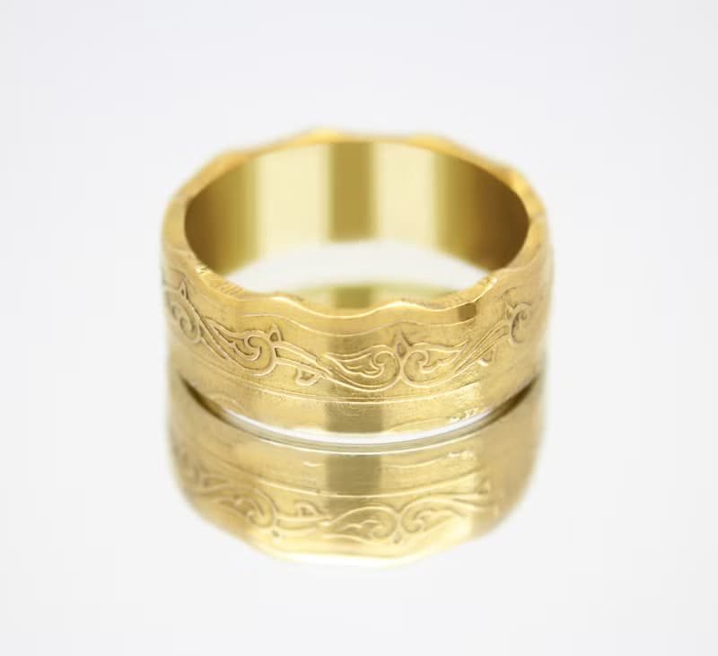 Gold Coin Ring Algeria 10 dinars 1979-1981 18k gold plated ring coin ring gift
