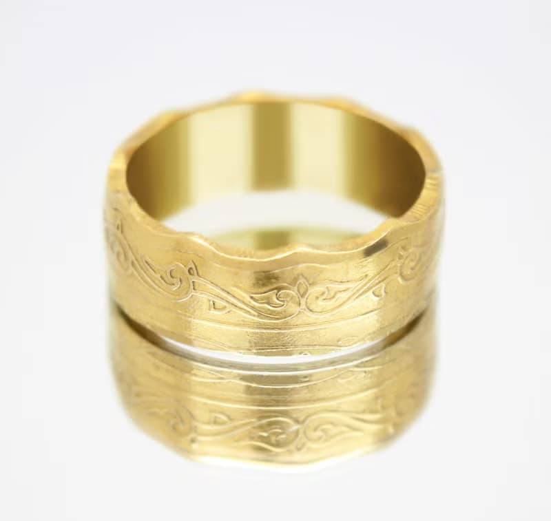 Gold Coin Ring Algeria 10 dinars 1979-1981 18k gold plated ring coin ring gift