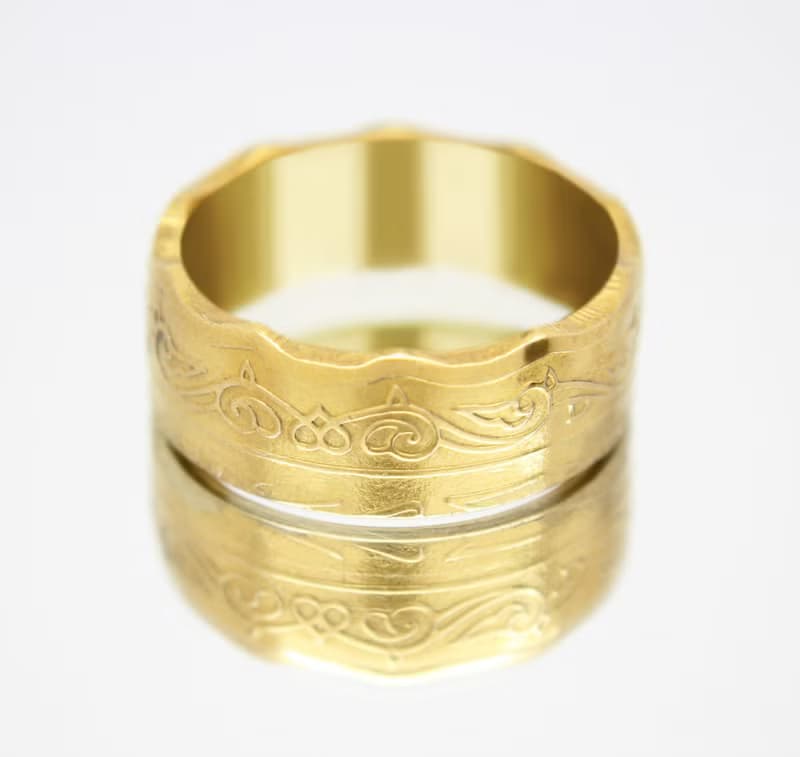 Gold Coin Ring Algeria 10 dinars 1979-1981 18k gold plated ring coin ring gift