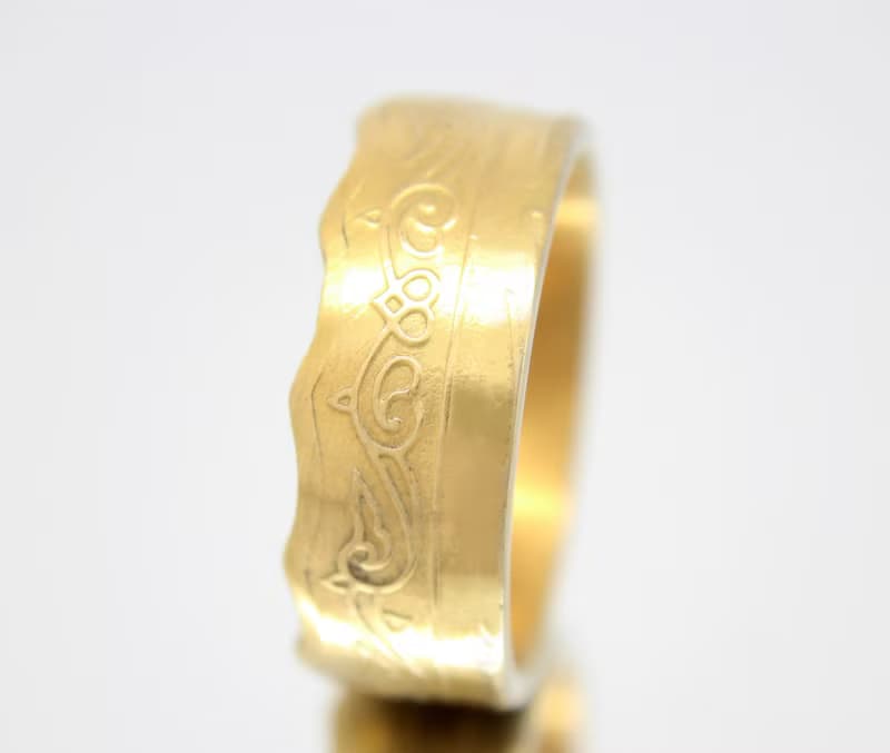 Gold Coin Ring Algeria 10 dinars 1979-1981 18k gold plated ring coin ring gift