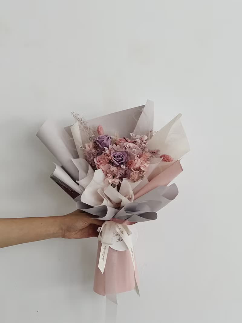 【永生玫瑰花花束】• 情人節/永生玫瑰花/永生玫瑰花花束/玫瑰花