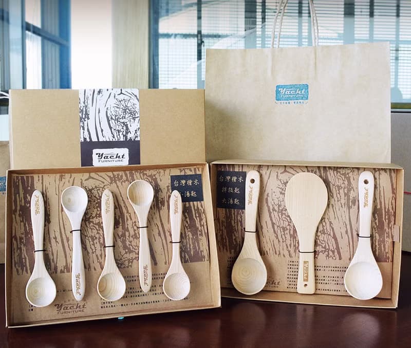 檜木大•小湯匙+飯匙組合