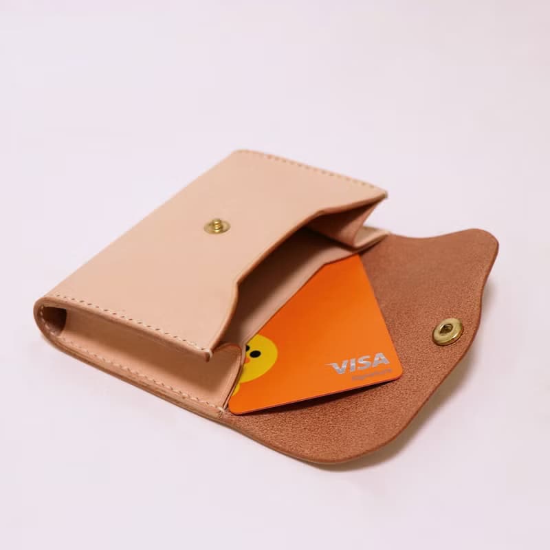 【生日禮物】單夾層零錢包 l 空間升級 l 純銅五金 l 手工縫製