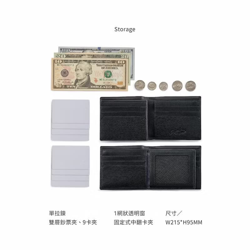 24H出貨 Crocodile 男生皮夾/短夾 9卡夾 中翻 情人節禮物推薦