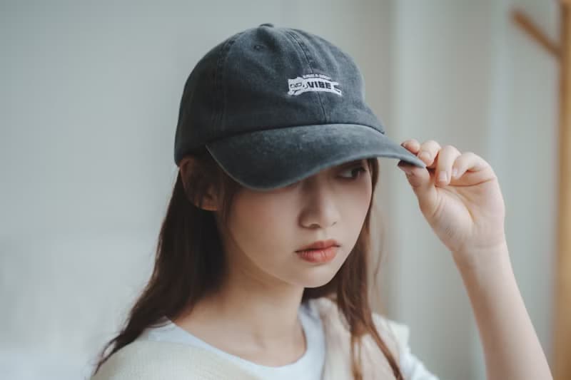 Have a good vibes 黑色洗水CAP帽