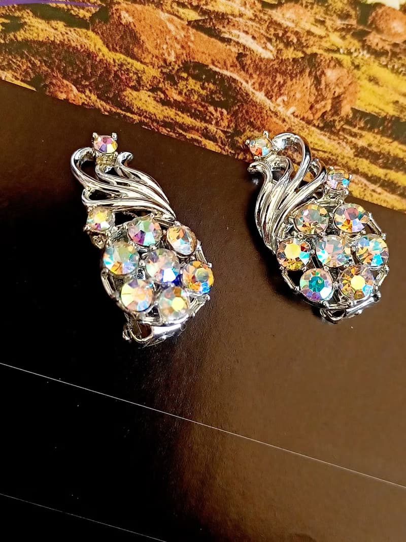 vintage jewelry   CHAREL 古典極光萊茵節慶時光 夾式耳環