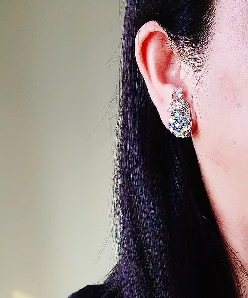 vintage jewelry   CHAREL 古典極光萊茵節慶時光 夾式耳環
