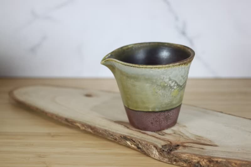 【送禮好物】160ml 上釉燒 柴燒茶海 公道杯 鶯歌葉敏祥手作