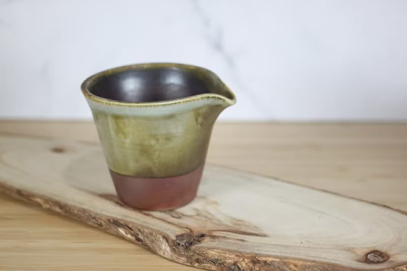 【送禮好物】160ml 上釉燒 柴燒茶海 公道杯 鶯歌葉敏祥手作