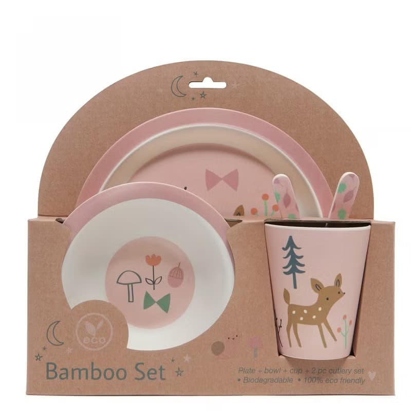 【絕版出清】荷蘭Petit Monkey 竹纖維叉匙組-小鹿