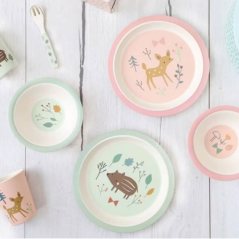 【絕版出清】荷蘭Petit Monkey 竹纖維叉匙組-小鹿