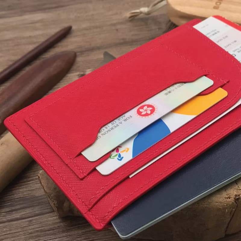 【Passport套/護照夾】紅色磨砂牛皮/旅行/多色可選/手工製造