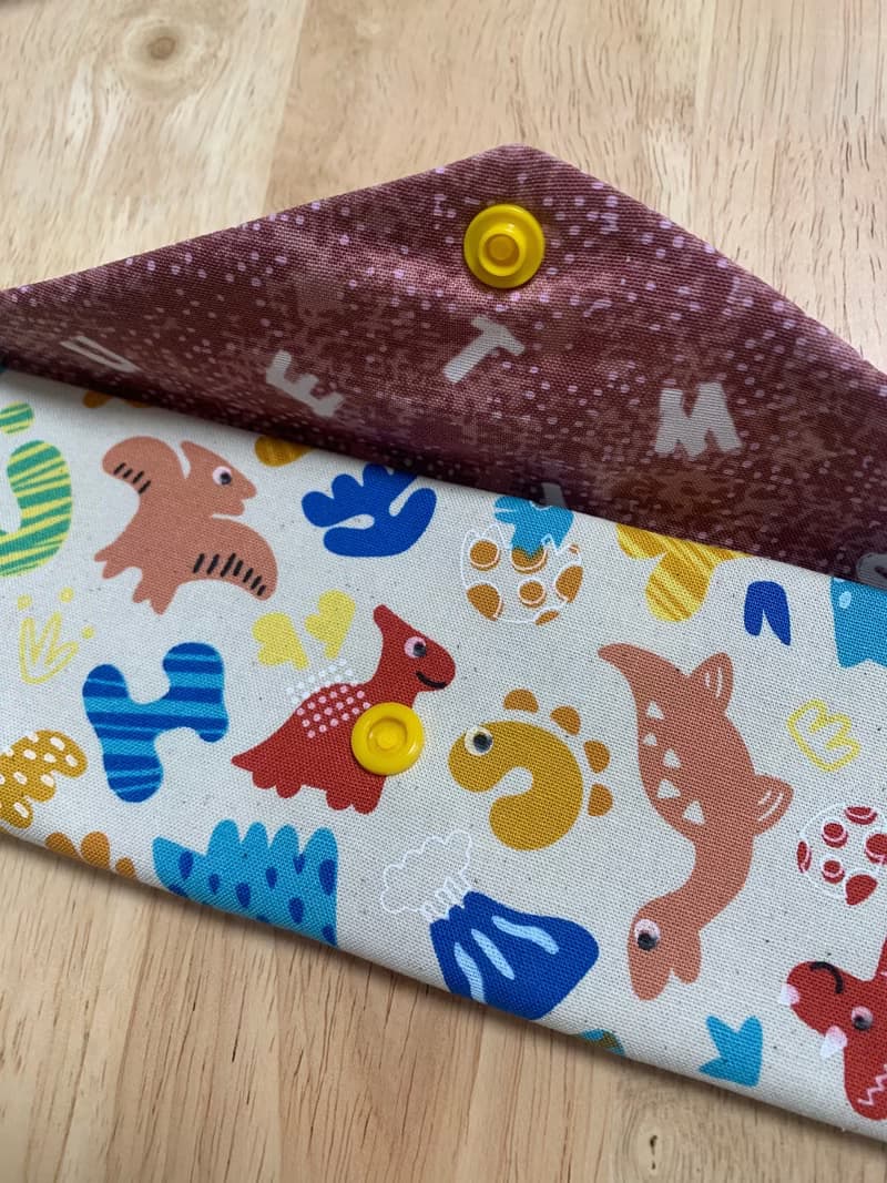 文青風環保純棉筷袋 萌萌侏羅紀 質感原胚 日本 潮物 收納 手作餐