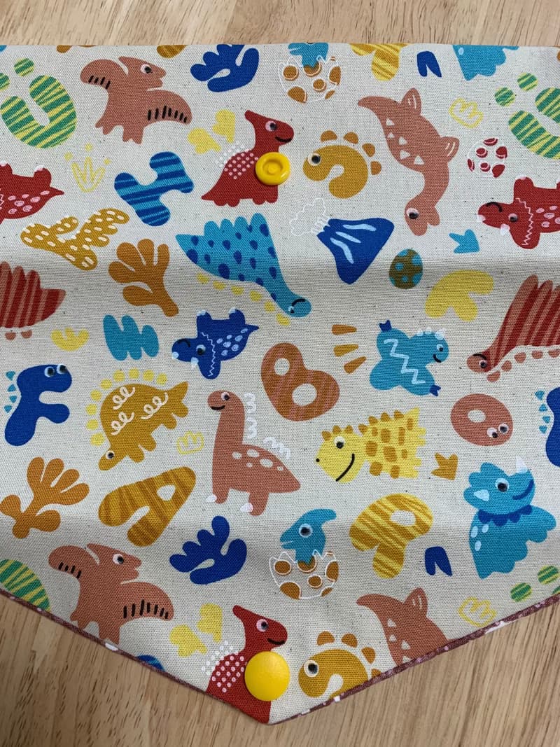 文青風環保純棉筷袋 萌萌侏羅紀 質感原胚 日本 潮物 收納 手作餐