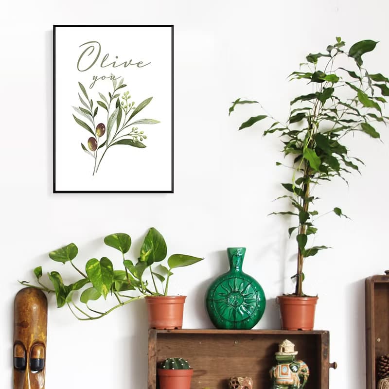 Olive you • 說愛你 - 送禮 告白禮物 花束掛畫/情侶紀念/儀式感