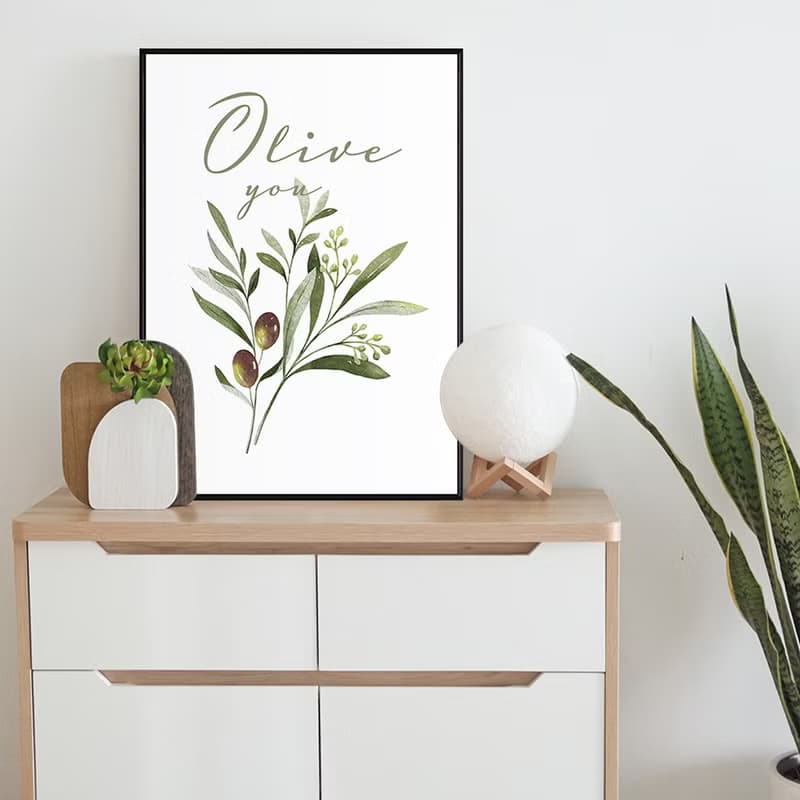 Olive you • 說愛你 - 送禮 告白禮物 花束掛畫/情侶紀念/儀式感
