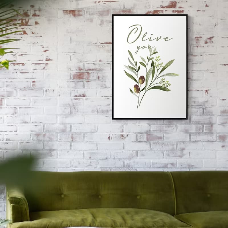 Olive you • 說愛你 - 送禮 告白禮物 花束掛畫/情侶紀念/儀式感