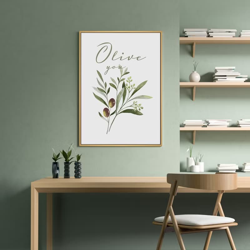 Olive you • 說愛你 - 送禮 告白禮物 花束掛畫/情侶紀念/儀式感