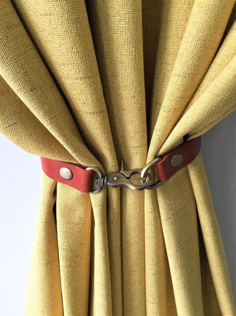 皮革窗簾綁帶//簡約主義//家居裝飾//窗簾//窗簾綁帶