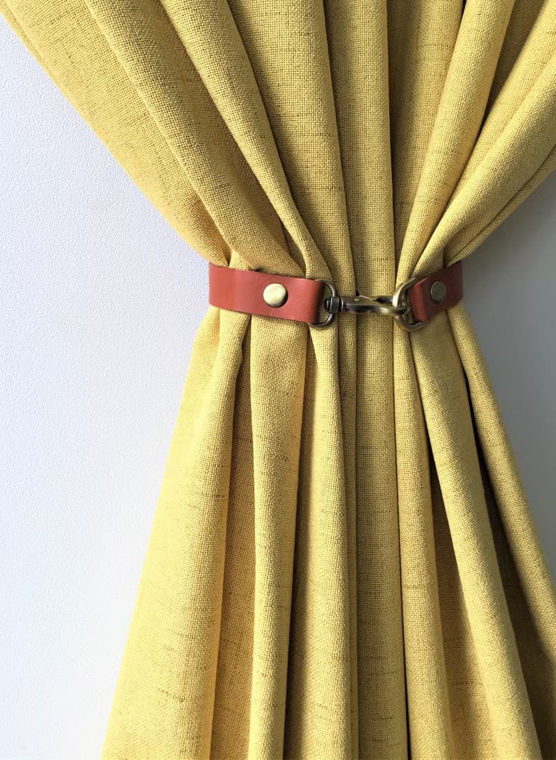 皮革窗簾綁帶//簡約主義//家居裝飾//窗簾//窗簾綁帶