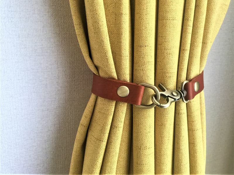 皮革窗簾綁帶//簡約主義//家居裝飾//窗簾//窗簾綁帶